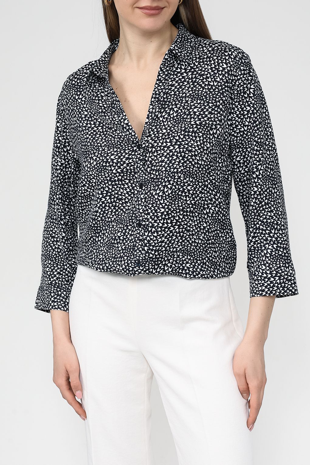 

Рубашка женская Gerry Weber 965047-66408 разноцветная 40, Разноцветный, 965047-66408