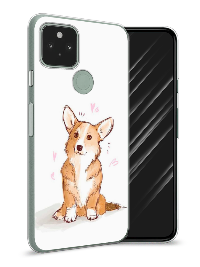 

Чехол Awog на Google Pixel 5A "Корги любовь", Разноцветный, 271050-1