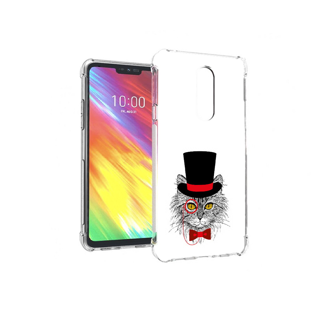 Чехол MyPads Tocco для LG G7 кот в шляпе (PT124618.72.397)