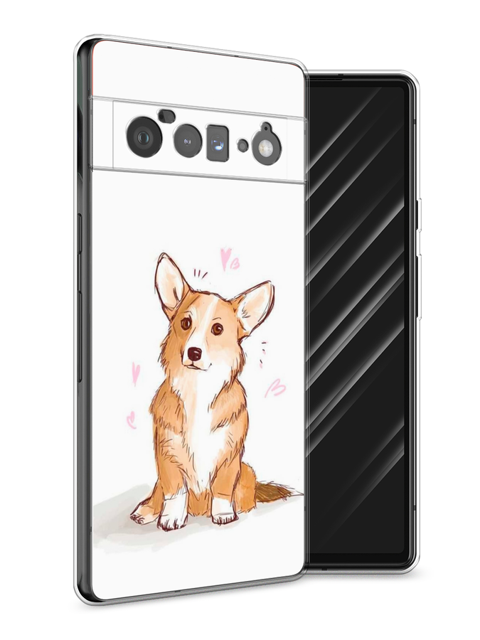 

Чехол Awog на Google Pixel 6 Pro "Корги любовь", Разноцветный, 270950-1