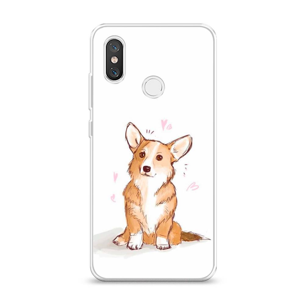 

Чехол Awog на Xiaomi Mi 8 "Корги любовь", Разноцветный, 33550-1