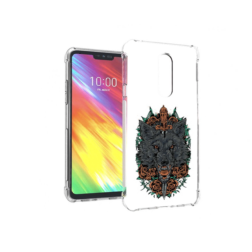 

Чехол MyPads Tocco для LG G7 красивый злой волк (PT124618.72.409), Прозрачный, Tocco