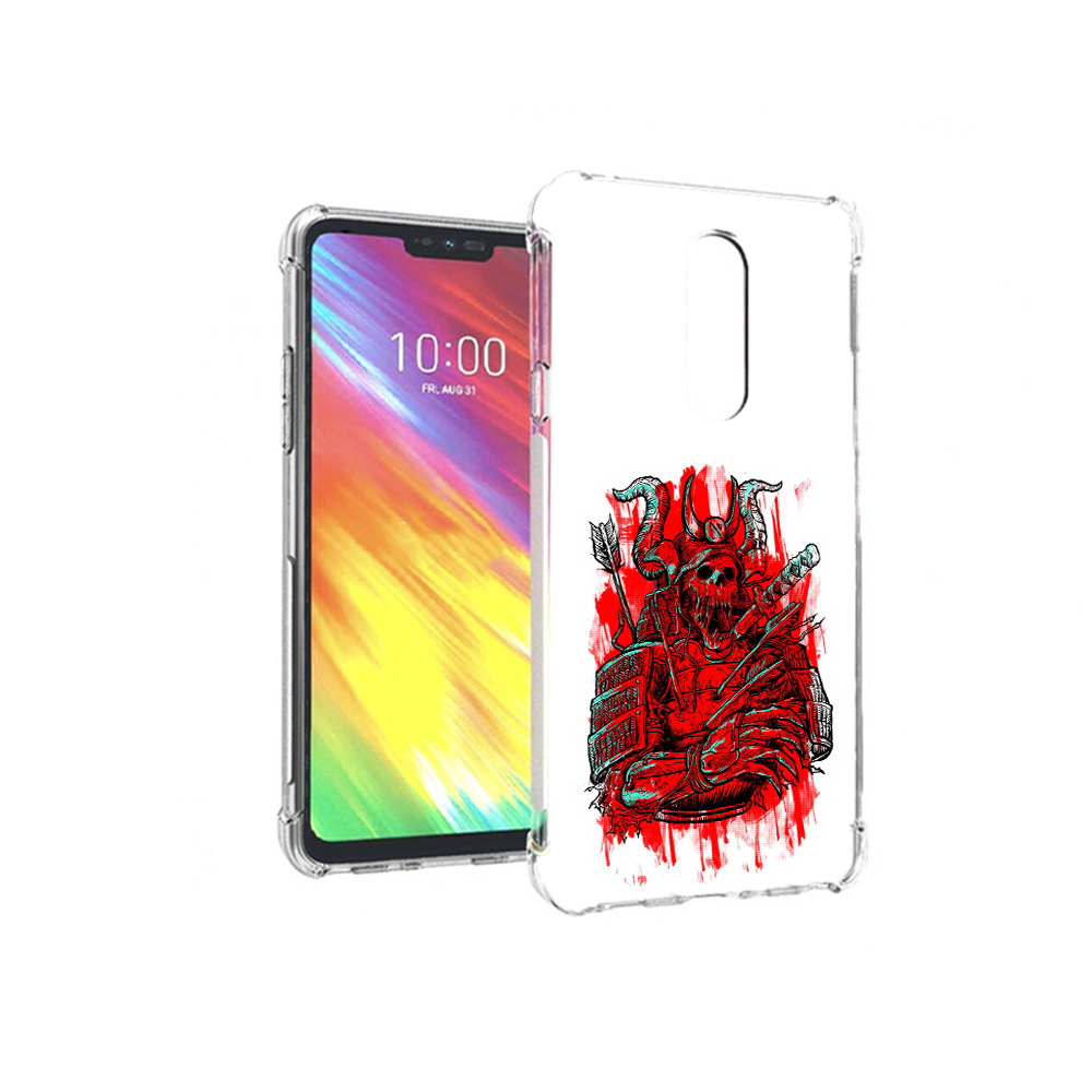 

Чехол MyPads Tocco для LG G7 красный скелет воин (PT124618.72.413), Прозрачный, Tocco