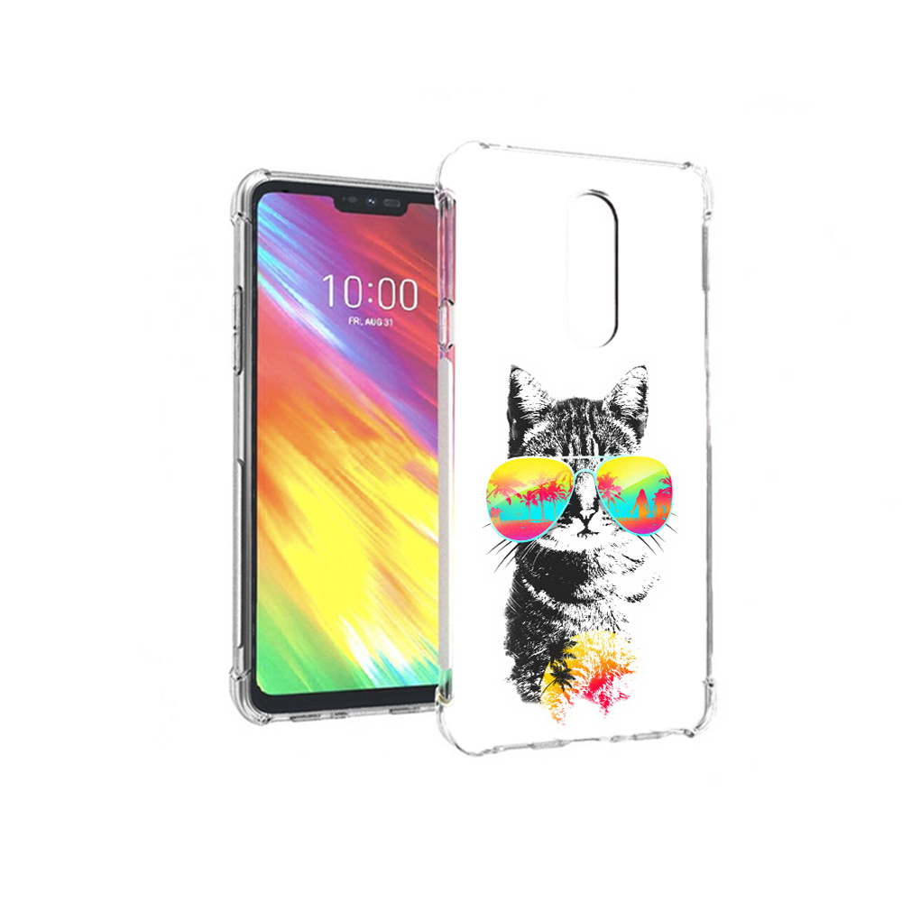 

Чехол MyPads Tocco для LG G7 крутой кот (PT124618.72.425), Прозрачный, Tocco