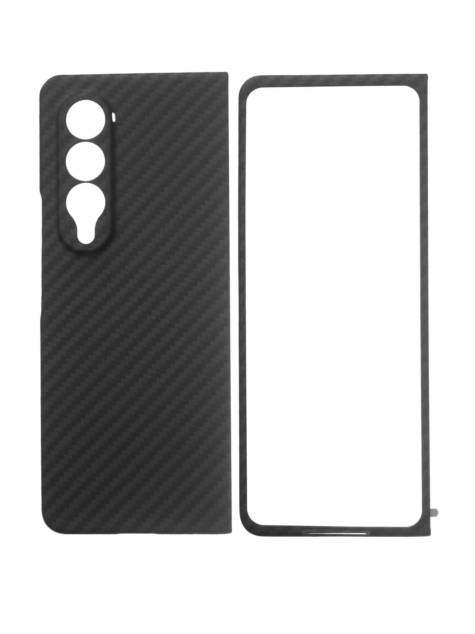 

Чехол Сarbon Fiber Case для Samsung Galaxy Z Fold 4, черный, Сarbon Fiber Case