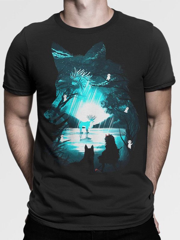 

Футболка мужская DreamShirts Studio Аниме Принцесса Мононоке GHB-190135-2 черная L, Черный, Аниме Принцесса Мононоке GHB-190135-2