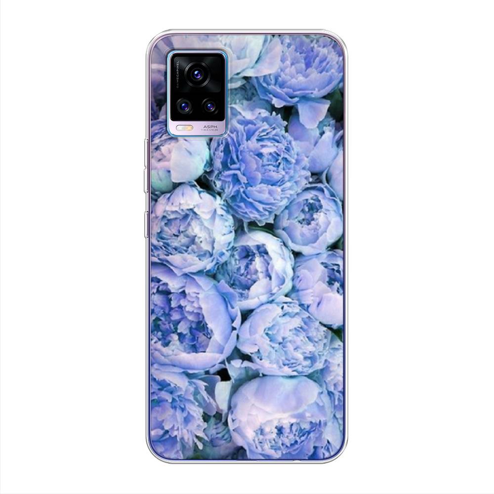 

Чехол Awog на Vivo V20 "Пионы голубые", Разноцветный, 263350-8