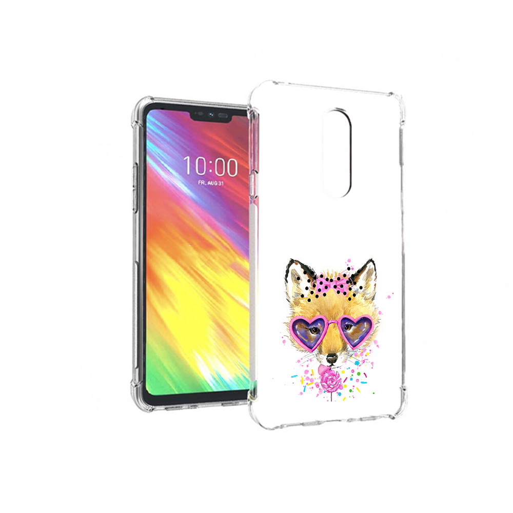 

Чехол MyPads Tocco для LG G7 лисенок с бантиком (PT124618.72.441), Прозрачный, Tocco