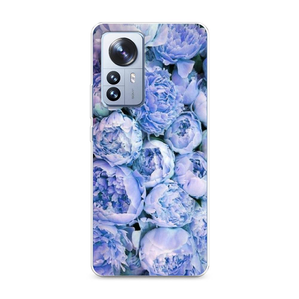 

Чехол Awog на Xiaomi 12 Pro "Пионы голубые", Разноцветный, 314450-8