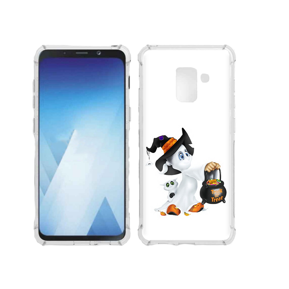

Чехол MyPads Tocco для Samsung Galaxy A5 (2018) Маленький призрак (PT95317.573.113), Прозрачный, Tocco