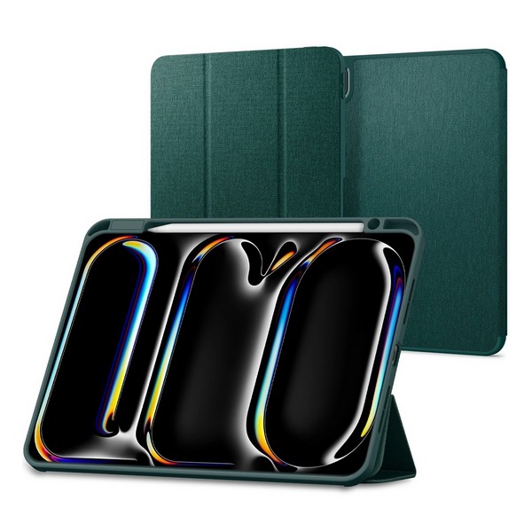 Чехол Spigen Urban Fit для iPad Pro 11 2024 ACS07759 Midnight Green 5490₽