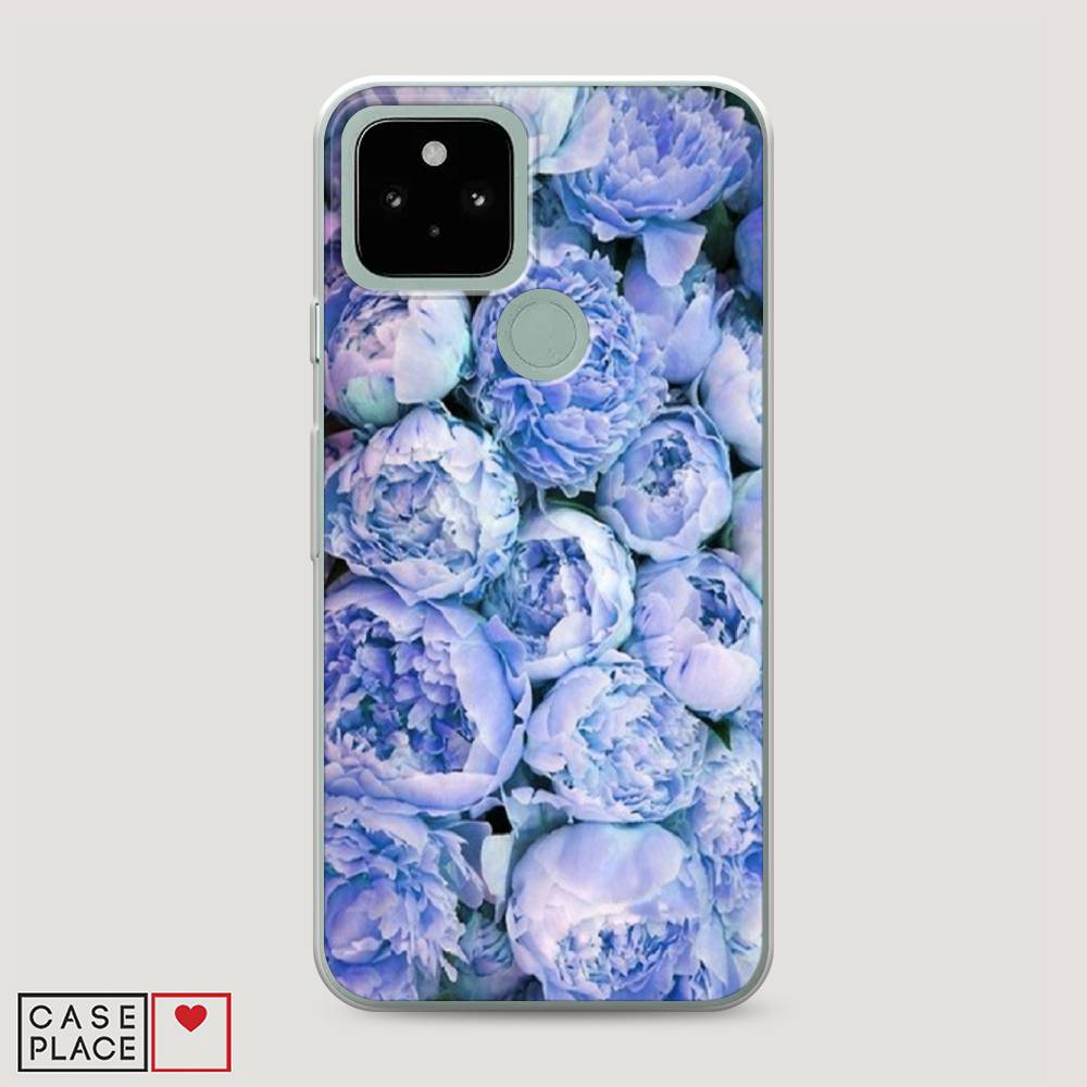 

Чехол Awog на Google Pixel 5 "Пионы голубые", Разноцветный, 270750-8