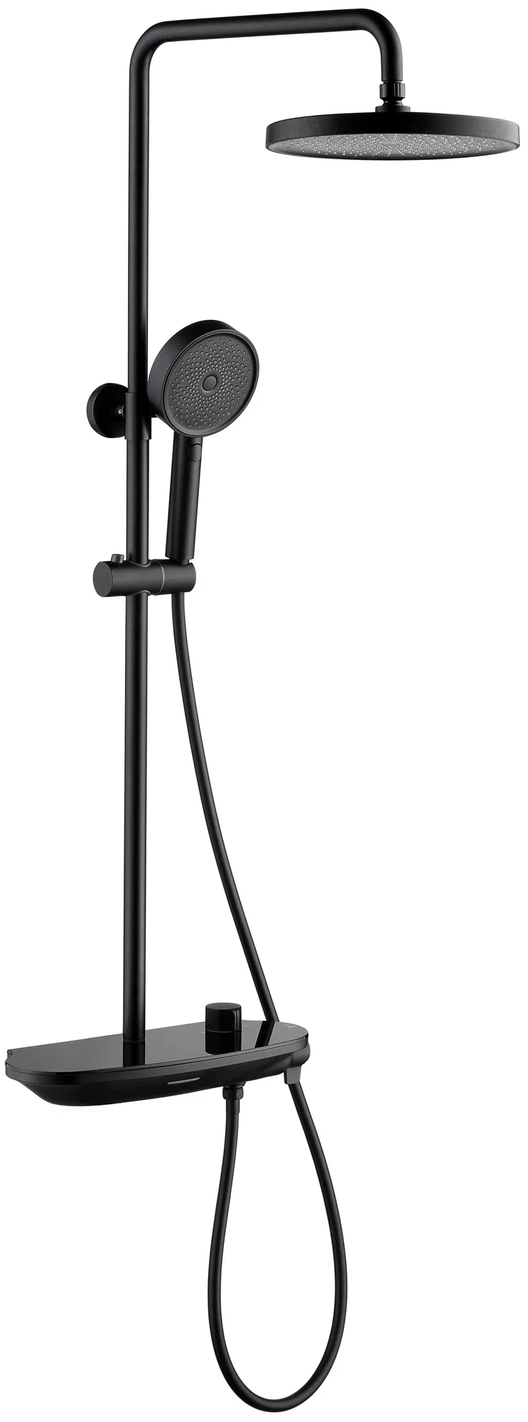 

Душевая стойка со смесителем Gappo G2495-86, черная, Черный