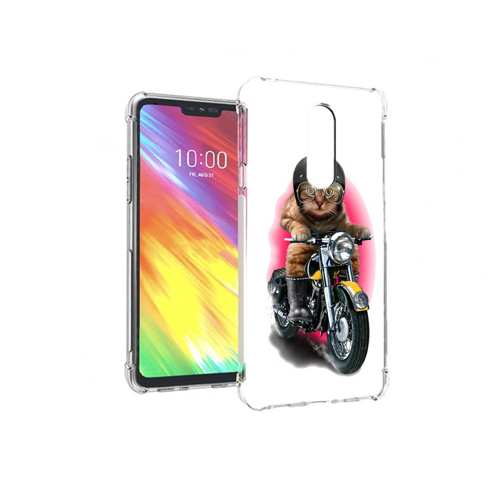 

Чехол MyPads Tocco для LG G7 мото-кот (PT124618.72.485), Прозрачный, Tocco
