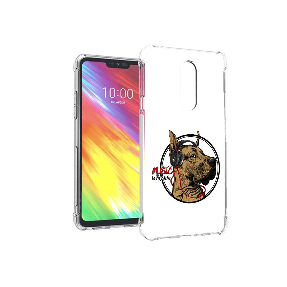 

Чехол MyPads Tocco для LG G7 музыкальная собака (PT124618.72.490), Прозрачный, Tocco