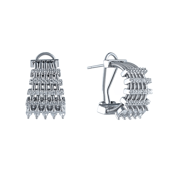 

Серьги из серебра с фианитом Element47 DM2265E_SR_001_WG, DM2265E_SR_001_WG