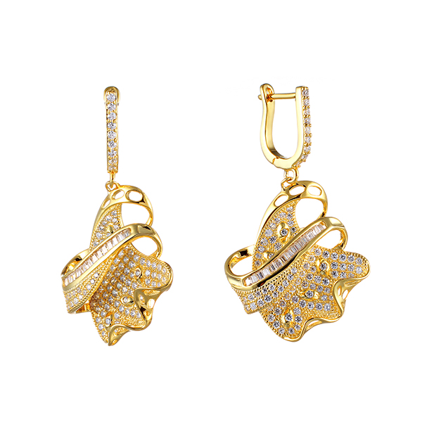 

Серьги подвески из серебра с фианитом Element47 CASE04702SA-2_SR_001_YG, CASE04702SA-2_SR_001_YG