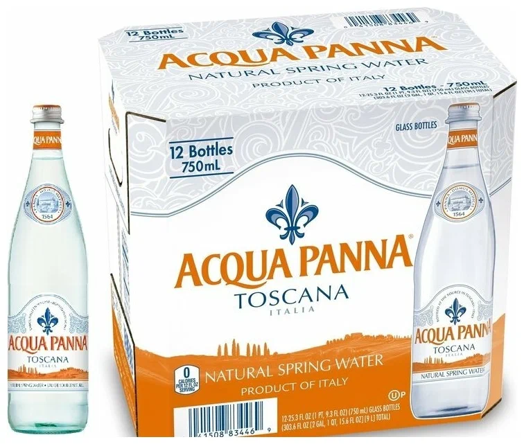 Минеральная вода Acqua Panna негазированная, 0,75 л х 12 шт