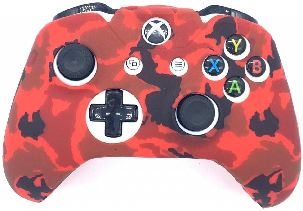 Чехол Controller Silicon Case для геймпада Wireless Controller Camouflage Red (Xbox One)