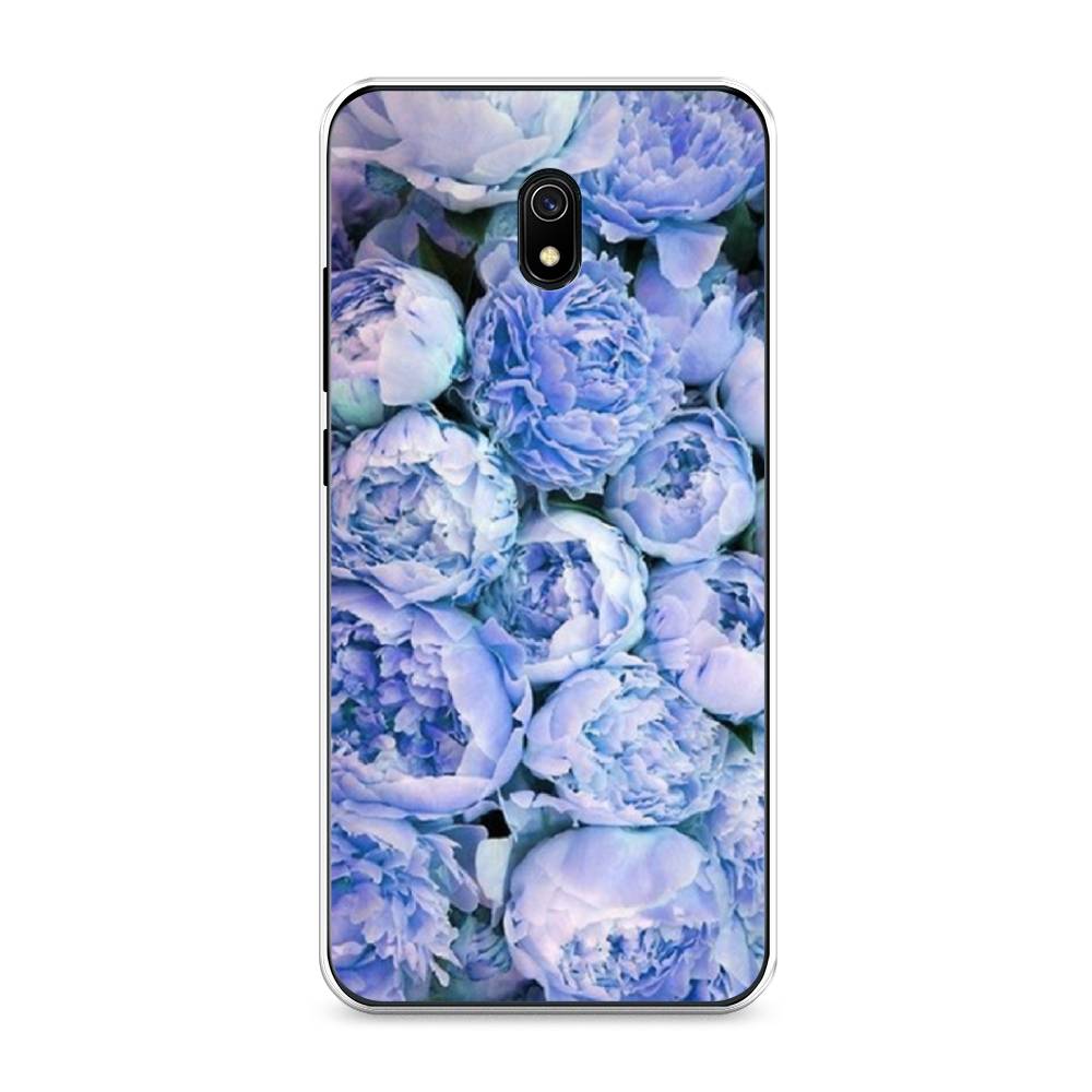 

Чехол Awog на Xiaomi Redmi 8A "Пионы голубые", Разноцветный, 37250-8