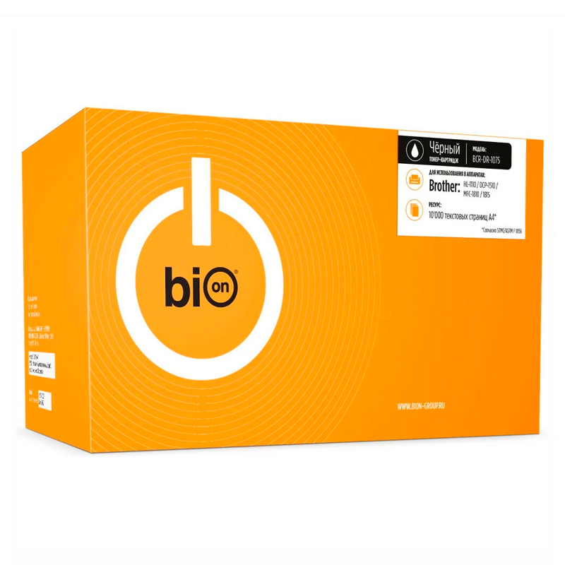 

Фотобарабан Bion (BCR-DR-1075) черный, совместимый
