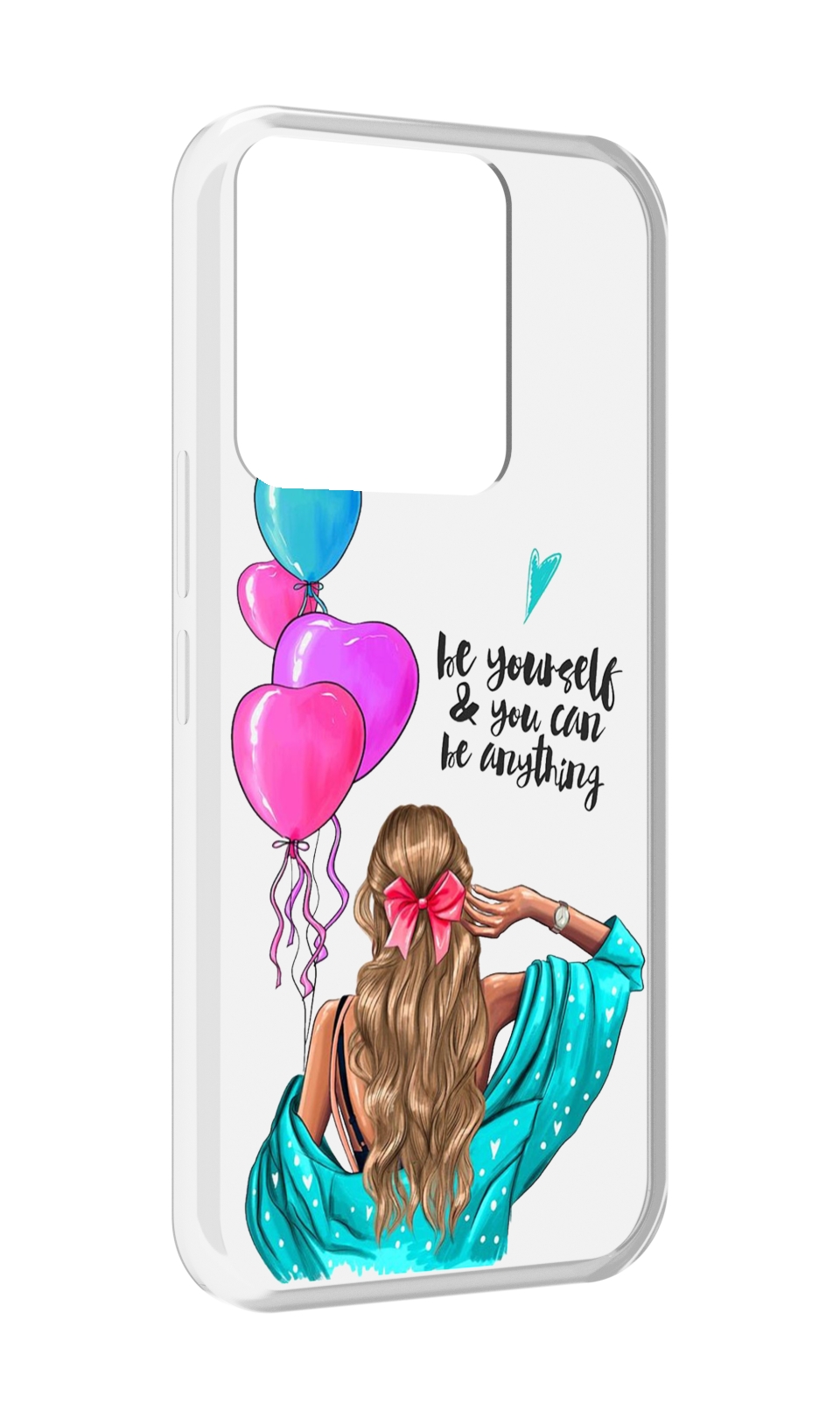 

Чехол MyPads Будь-собой для Tecno Spark Go 2022 / Tecno Spark 8C, Прозрачный, Tocco