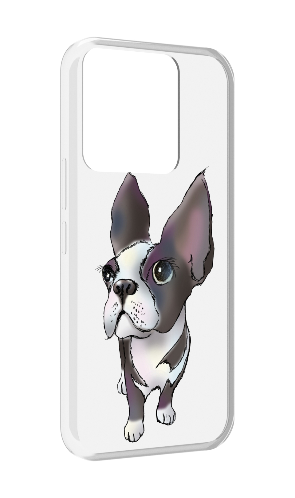 

Чехол MyPads Бульдожка для Tecno Spark Go 2022 / Tecno Spark 8C, Прозрачный, Tocco
