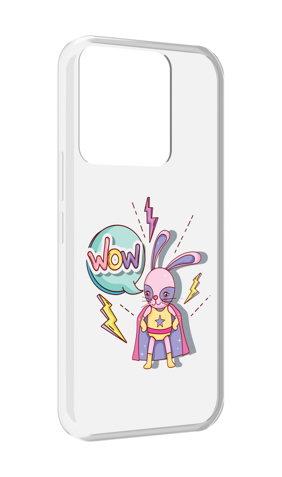 

Чехол MyPads Вау для Tecno Spark Go 2022 / Tecno Spark 8C, Прозрачный, Tocco