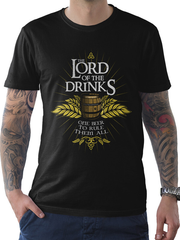 

Футболка мужская Dream Shirts Властелин Выпивки черная L, Черный, Властелин Выпивки