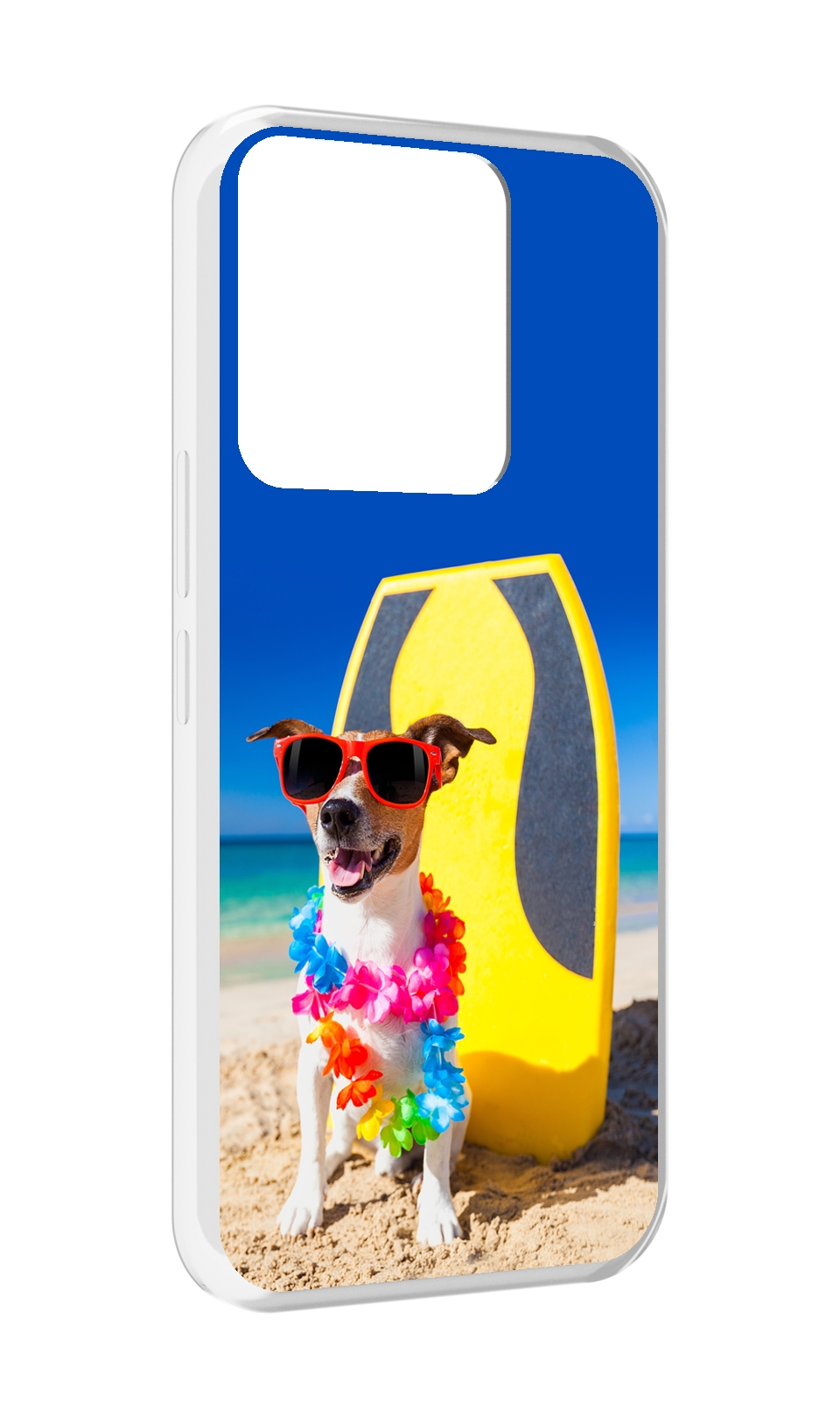

Чехол MyPads Гавайская-собака для Tecno Spark Go 2022 / Tecno Spark 8C, Прозрачный, Tocco