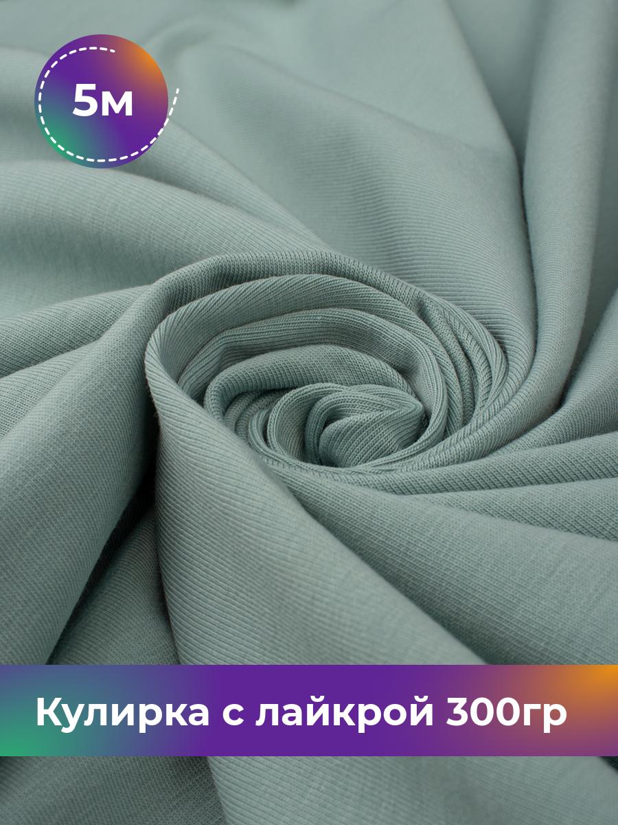 

Ткань Кулирка с лайкрой Shilla, отрез 5 м * 180 см голубой 5_20524.023, 17538590