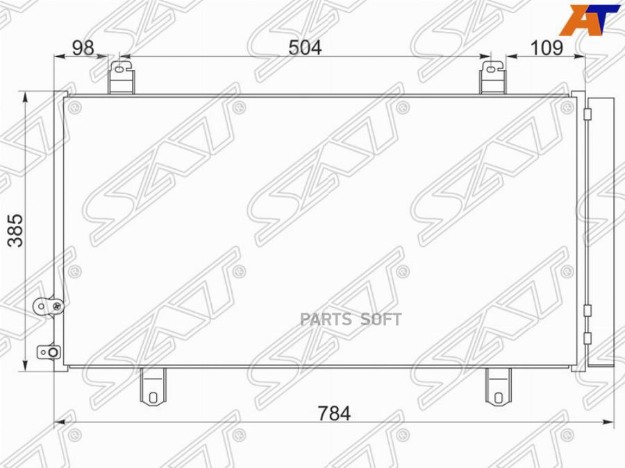 

SAT Радиатор кондиционера TOYOTA CAMRY ##V50 2AR 11-