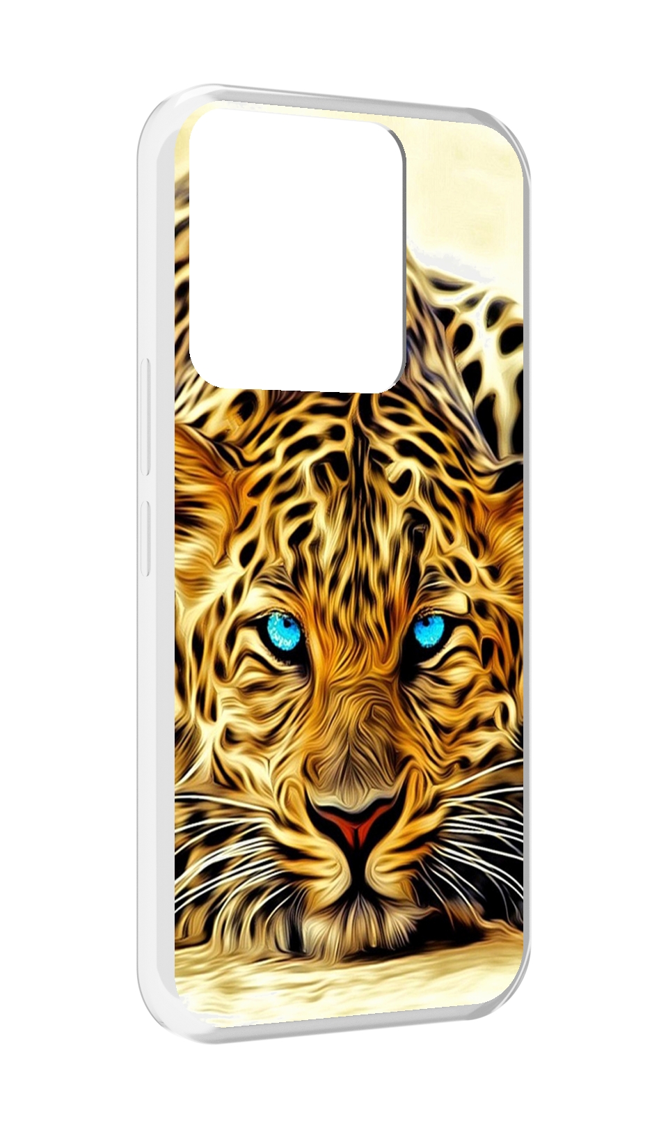 

Чехол MyPads Голубоглазый-гепард для Tecno Spark Go 2022 / Tecno Spark 8C, Прозрачный, Tocco