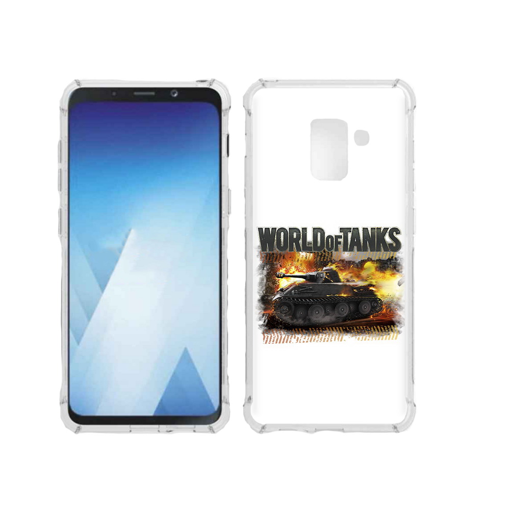 

Чехол MyPads Tocco для Samsung Galaxy A5 (2018) Мир танков-2 (PT95317.573.118), Прозрачный, Tocco