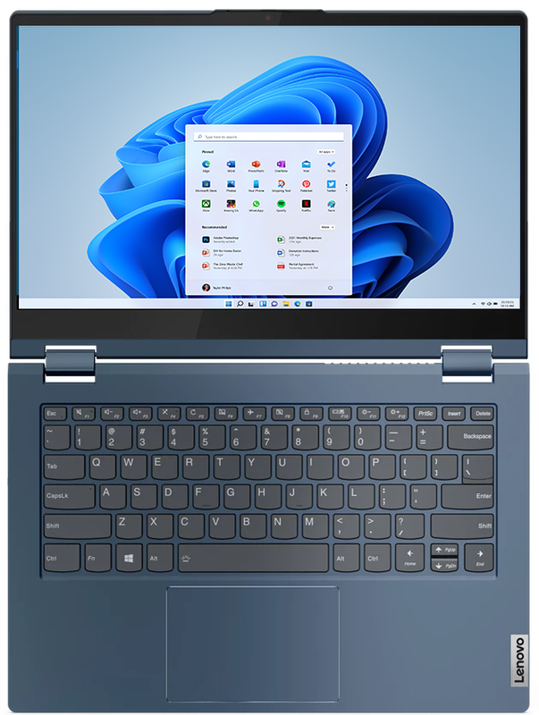 фото Ноутбук lenovo thinkbook 14s yoga (20we006fru), синий