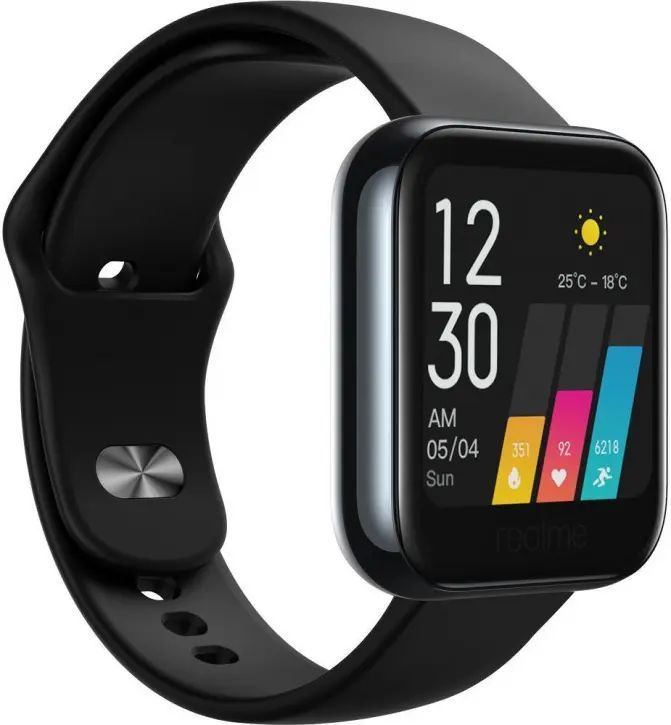 

Смарт-часы REALME Watch 35мм, 1.4", черный / черный [4811934]