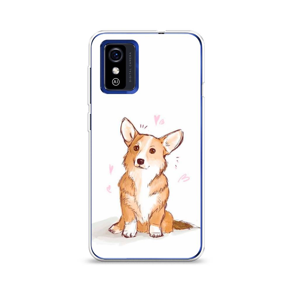 

Чехол Awog на ZTE Blade L9 / ЗТЕ Блэйд L9 "Корги любовь", Разноцветный, 135250-1