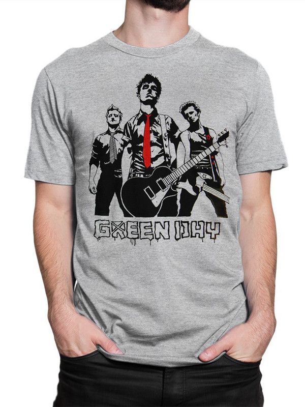 

Футболка мужская DreamShirts Studio Green Day GRE-12522-2 серая 2XL, Серый, Green Day GRE-12522-2
