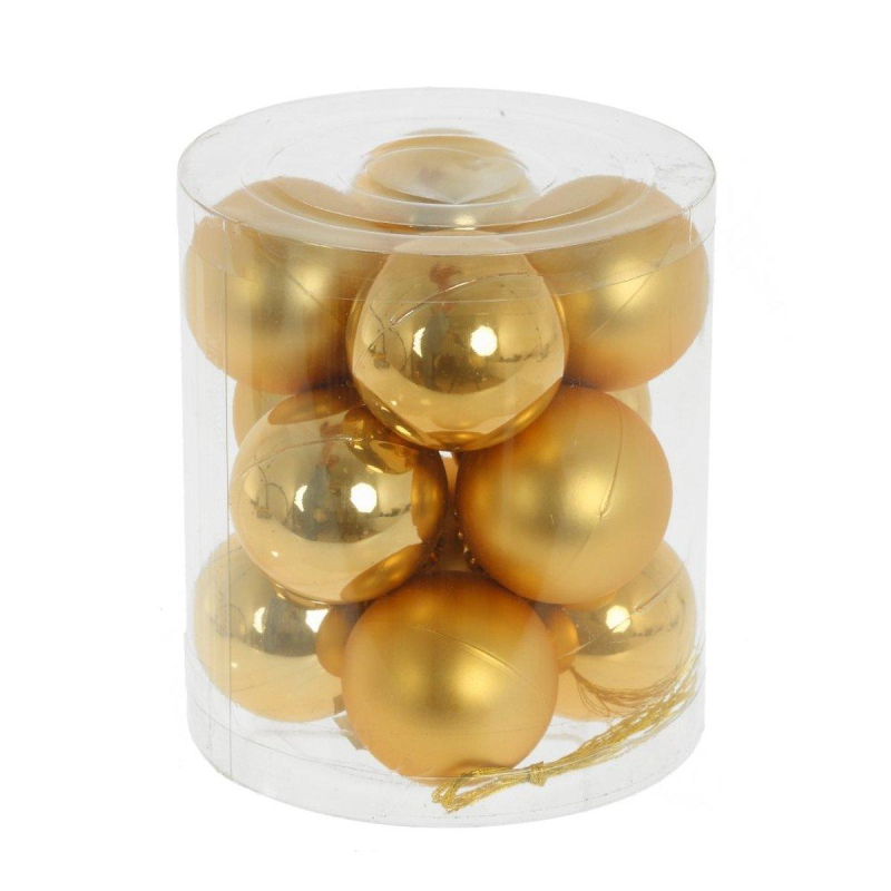 фото Набор украшений шар, набор из 12-ти шт, d 4см, золото 753585 remeco collection