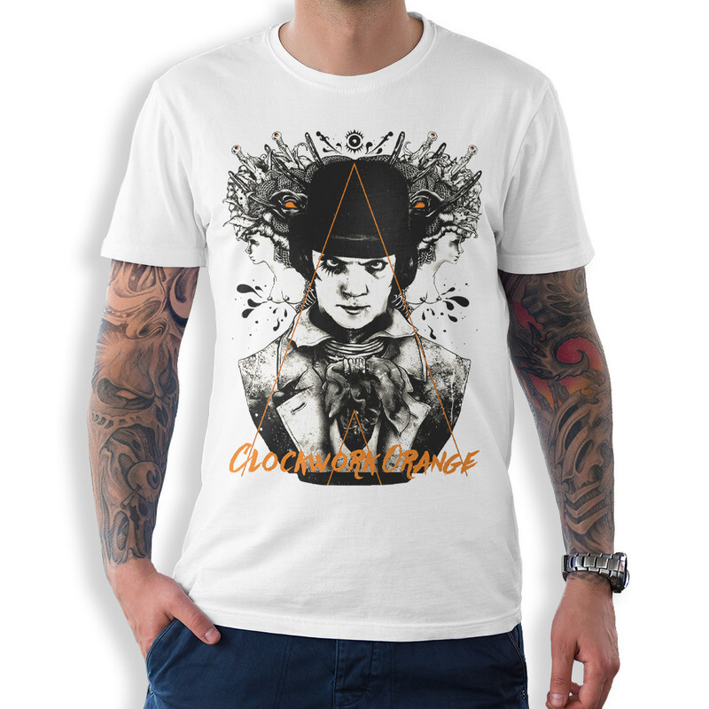 

Футболка мужская Dream Shirts Заводной Апельсин белая S, Заводной Апельсин