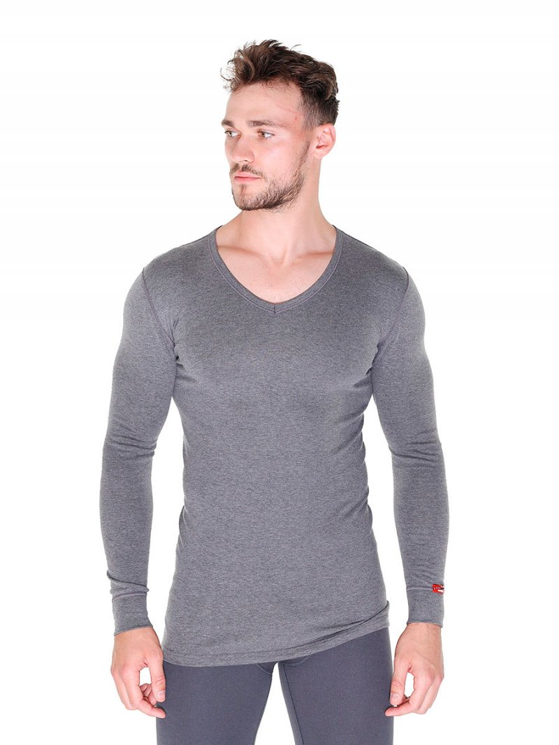 

Термолонгслив BlackSpade BS1257, серый меланж, S, BS1257