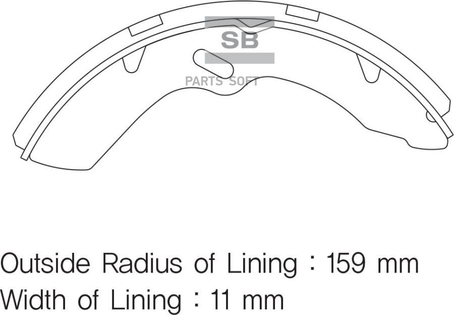 

Тормозные колодки Sangsin brake SA151