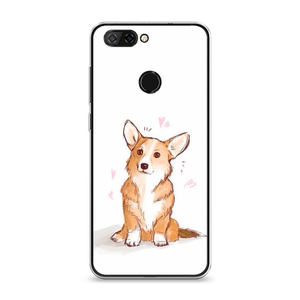 

Чехол Awog на ZTE Blade V9 / ЗТЕ Блэйд V9 "Корги любовь", Разноцветный, 132450-1