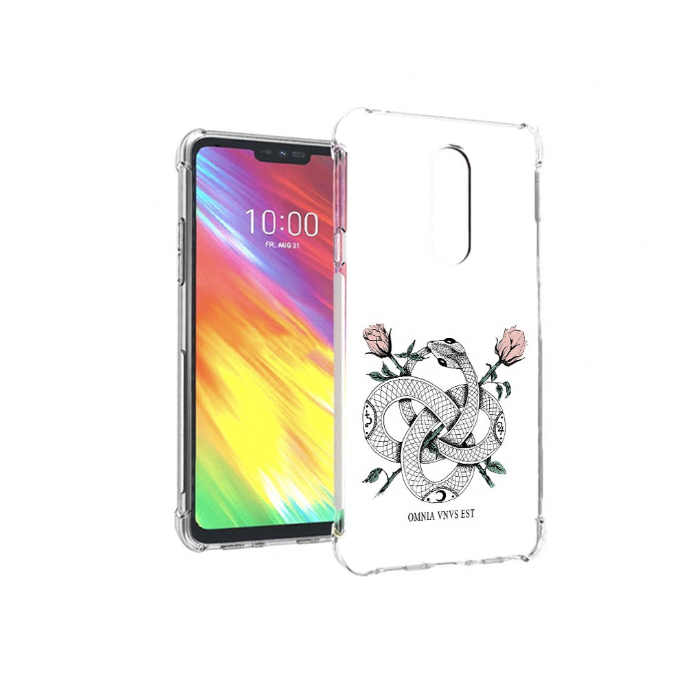 

Чехол MyPads Tocco для LG G7 нарисованная змея абстракция (PT124618.72.502), Прозрачный, Tocco
