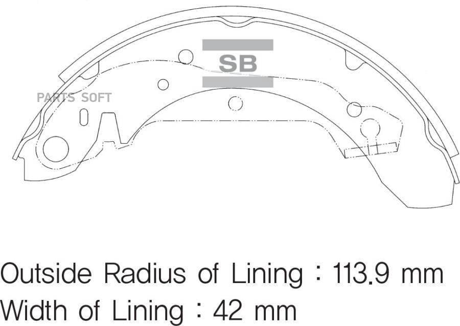 

Тормозные колодки Sangsin brake SA048