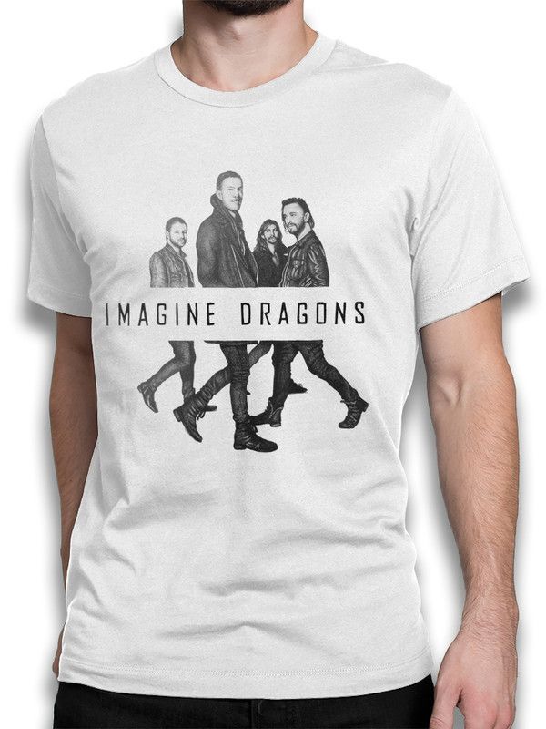 

Футболка мужская DreamShirts Studio Imagine Dragons IMD-231219-2 белая L, Белый, Imagine Dragons IMD-231219-2