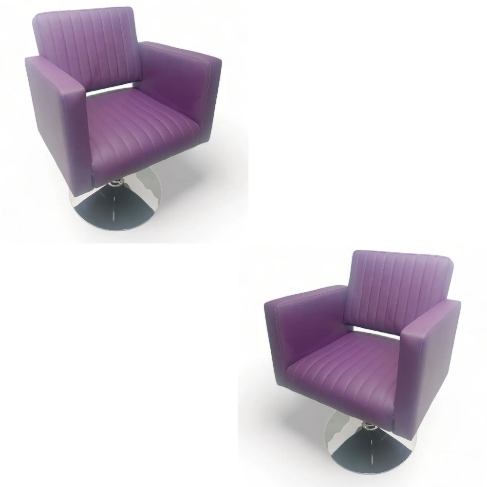 Парикмахерское кресло Мебель Бьюти Фьюжн, фиолетовый, 2 шт