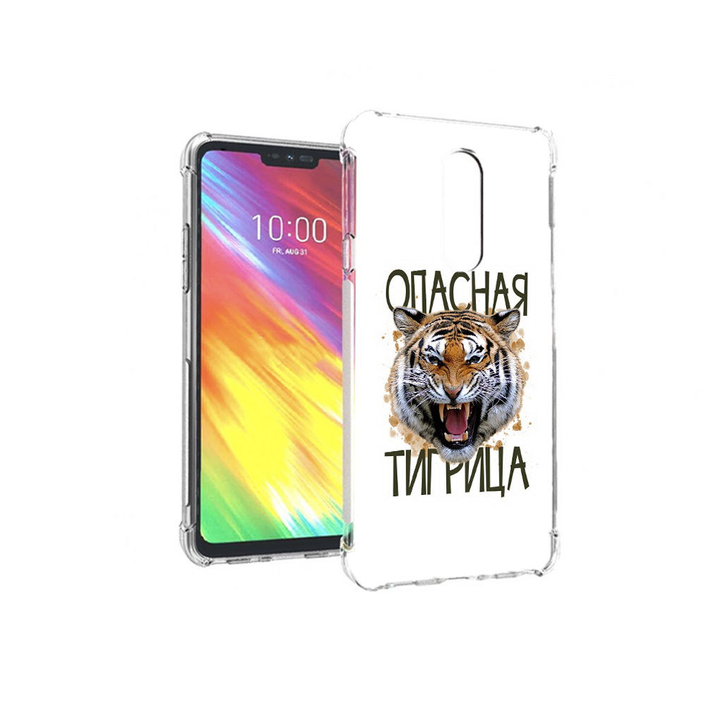 

Чехол MyPads Tocco для LG G7 опасная тигрица (PT124618.72.527), Прозрачный, Tocco
