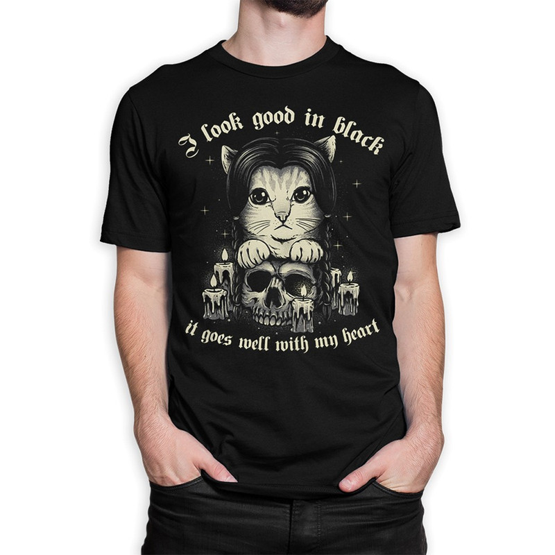 

Футболка мужская DreamShirts Studio Кошка Уэнсдей Аддамс - Wednesday 2 черная 2XL, Черный, Кошка Уэнсдей Аддамс - Wednesday 2