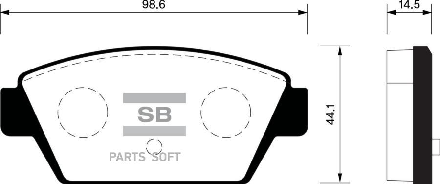 

Тормозные колодки Sangsin brake SP1514